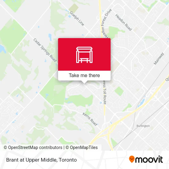 Brant at Upper Middle map