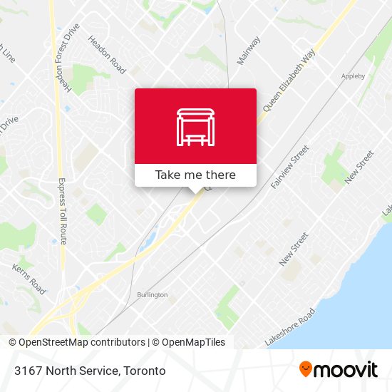 3167 North Service map