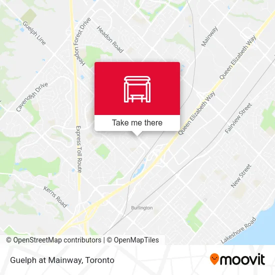 Guelph at Mainway map