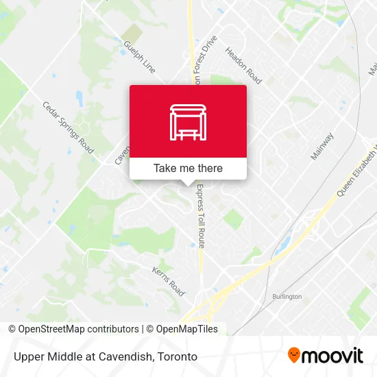 Upper Middle at Cavendish map