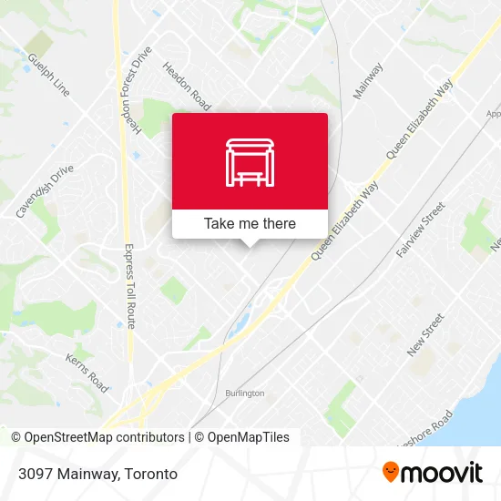3097 Mainway map