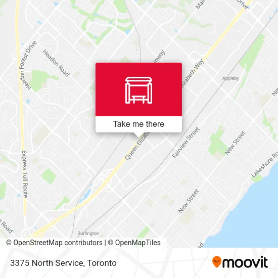 3375 North Service map