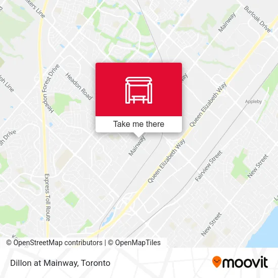 Dillon at Mainway map