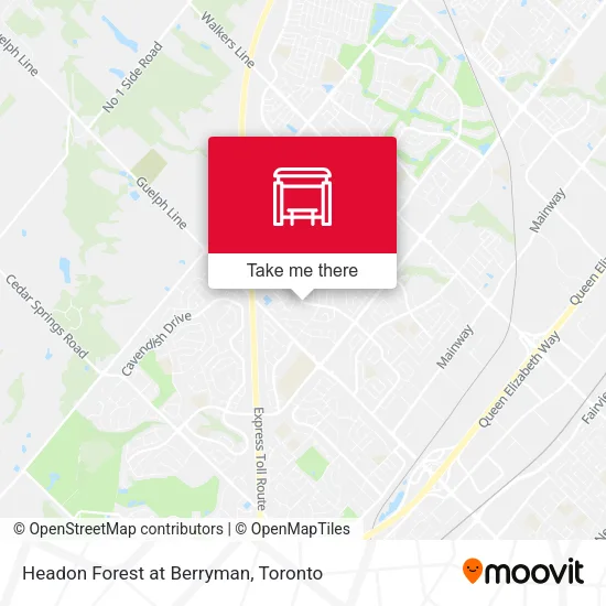 Headon Forest at Berryman map