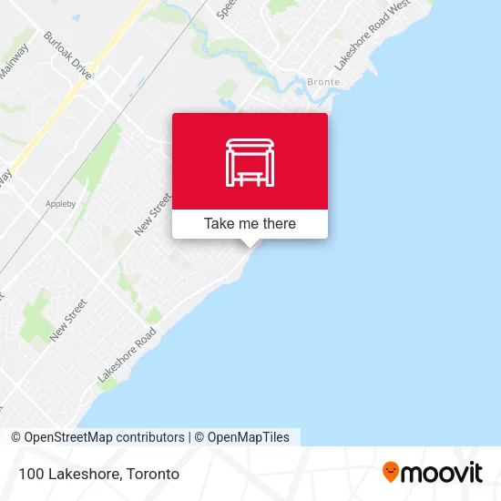 100 Lakeshore map