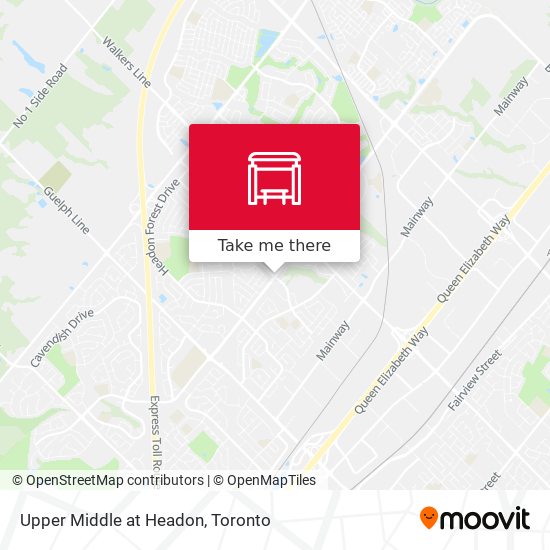 Upper Middle at Headon map