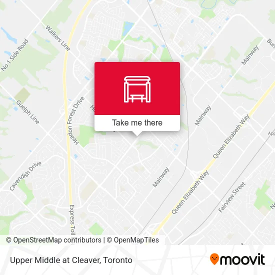 Upper Middle at Cleaver map