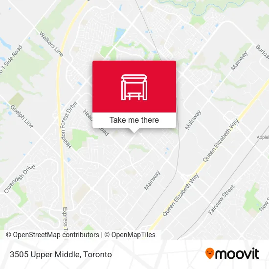 3505 Upper Middle map