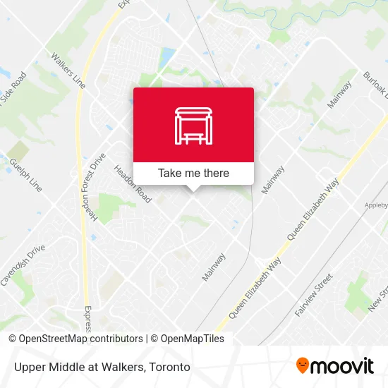 Upper Middle at Walkers map