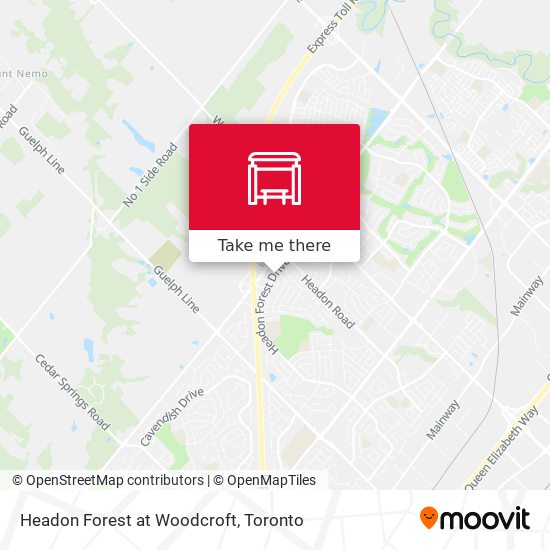 Headon Forest at Woodcroft map