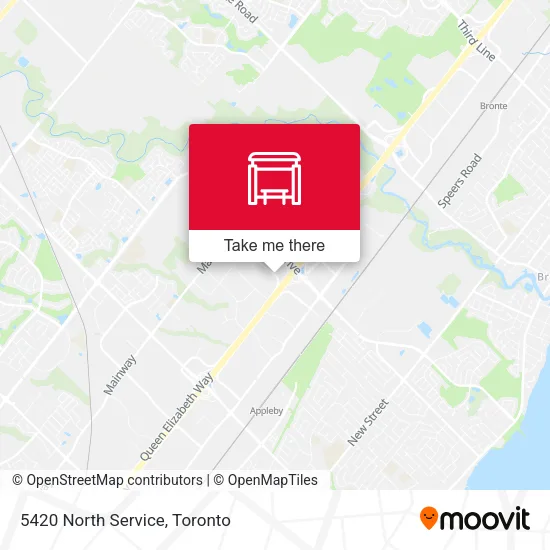 5420 North Service map