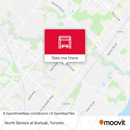 North Service at Burloak map