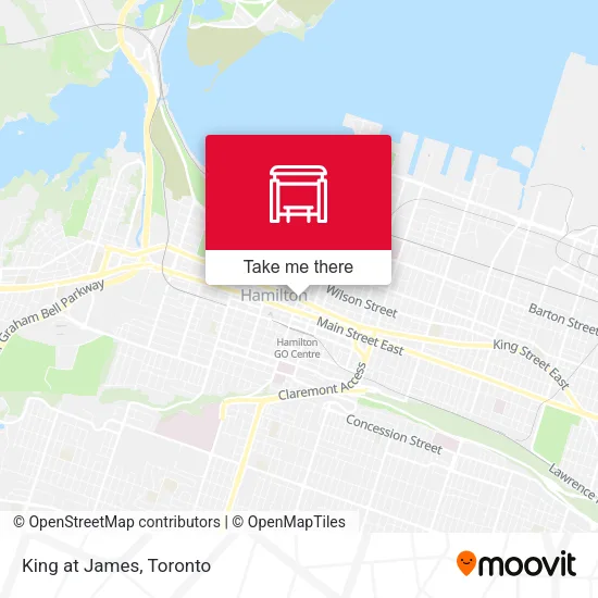 King at James map