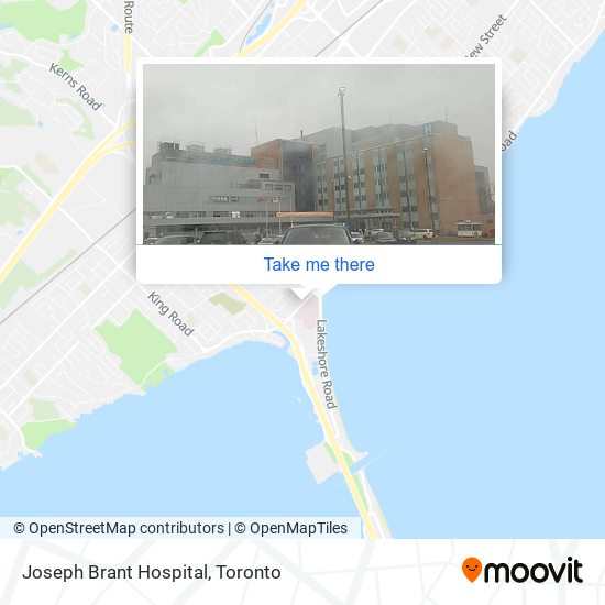 Joseph Brant Hospital map