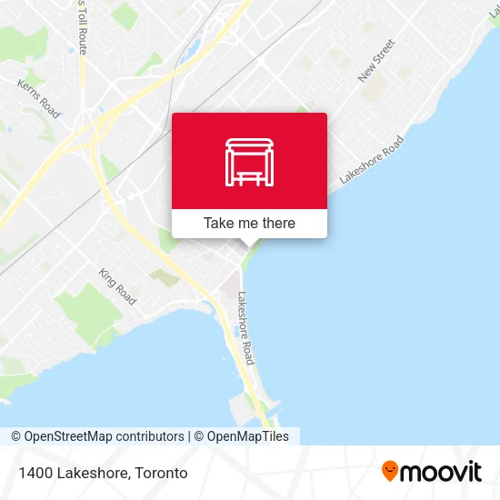 1400 Lakeshore map