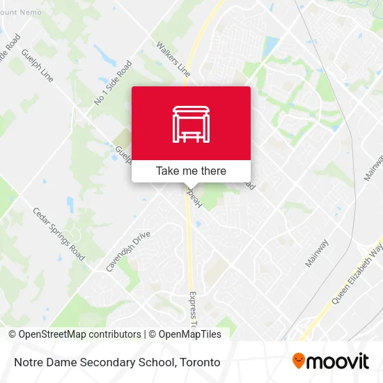 Notre Dame Secondary School map