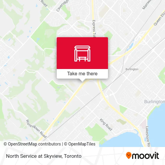 North Service at Skyview map