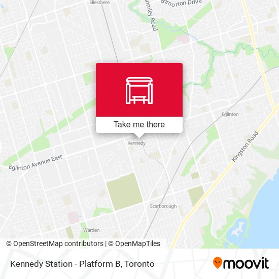 Kennedy Station - Platform B map