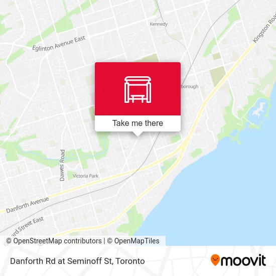 Danforth Rd at Seminoff St map