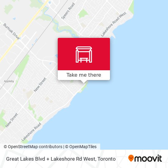 Great Lakes Blvd + Lakeshore Rd West map