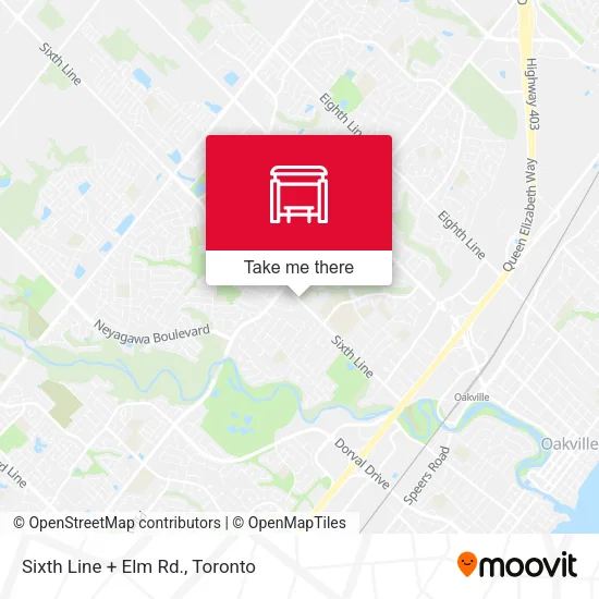 Sixth Line + Elm Rd. map