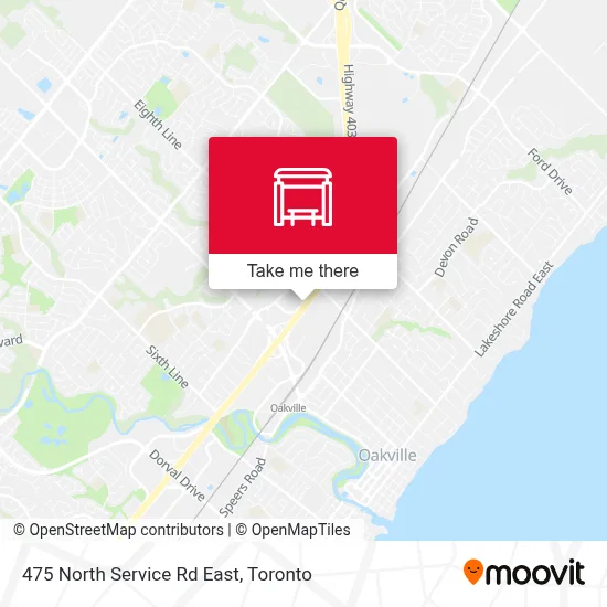 475 North Service Rd East map
