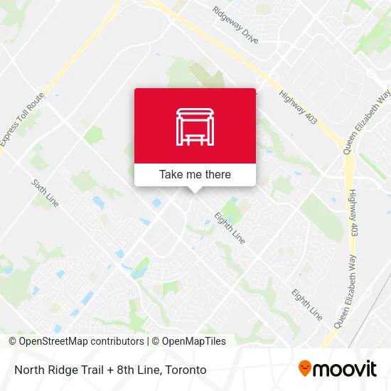 North Ridge Trail + 8th Line map