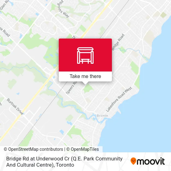 Bridge Rd at Underwood Cr (Q.E. Park Community And Cultural Centre) map