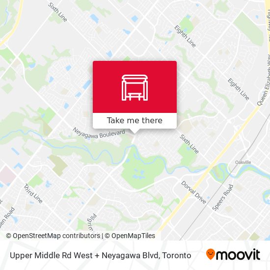 Upper Middle Rd West + Neyagawa Blvd map