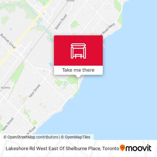 Lakeshore Rd West East Of Shelburne Place map