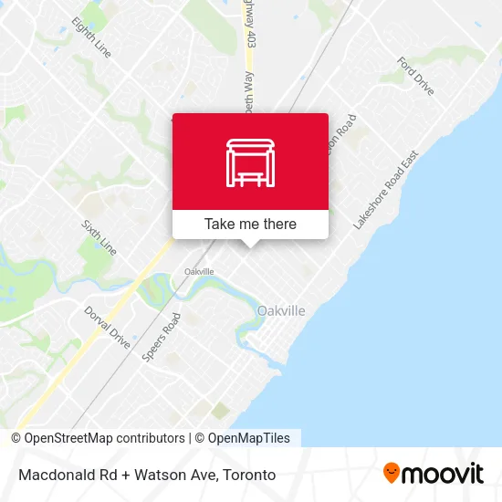 Macdonald Rd + Watson Ave map