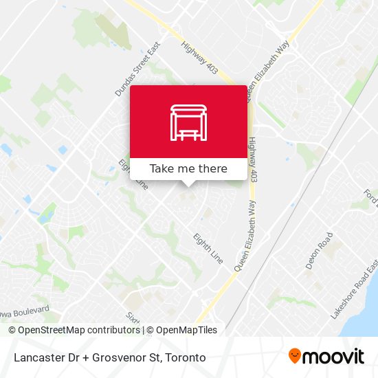 Lancaster Dr + Grosvenor St map
