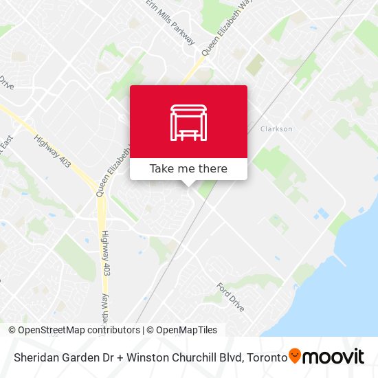 Sheridan Garden Dr + Winston Churchill Blvd map
