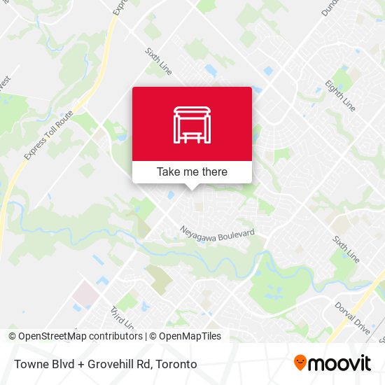 Towne Blvd + Grovehill Rd map