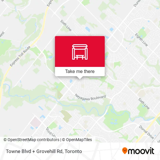 Towne Blvd + Grovehill Rd map