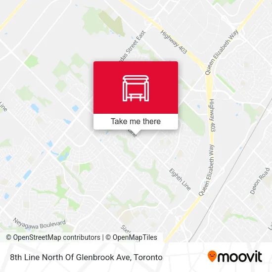8th Line North Of Glenbrook Ave map