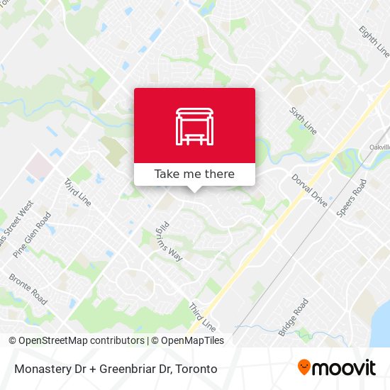 Monastery Dr + Greenbriar Dr map
