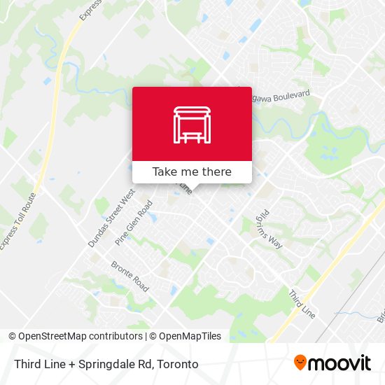 Third Line + Springdale Rd map