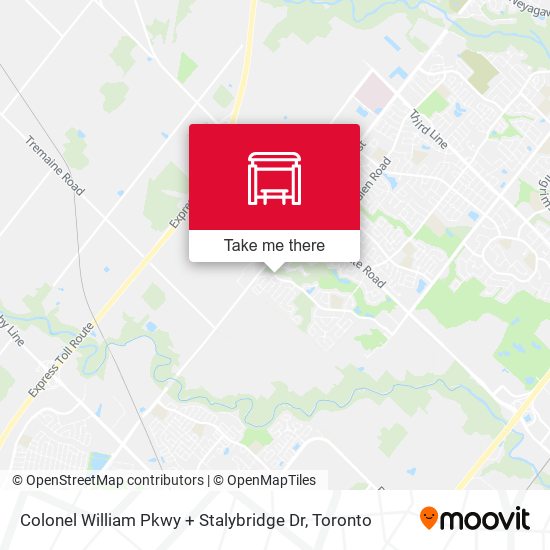 Colonel William Pkwy + Stalybridge Dr map