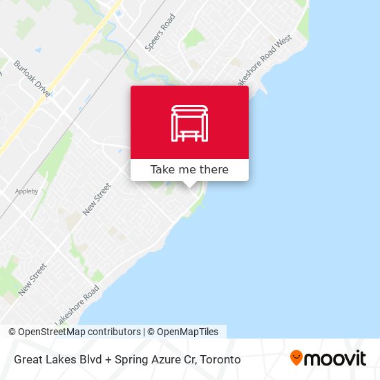 Great Lakes Blvd + Spring Azure Cr map
