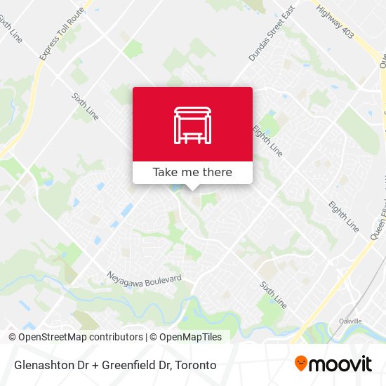 Glenashton Dr + Greenfield Dr map