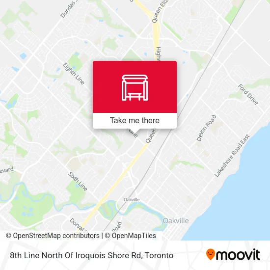 8th Line North Of Iroquois Shore Rd map