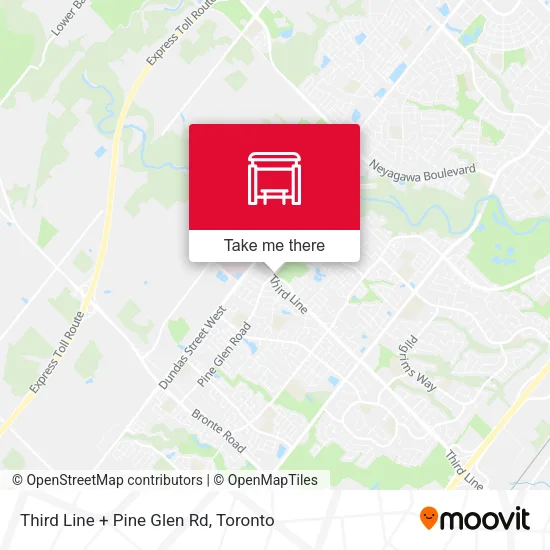 Third Line + Pine Glen Rd map