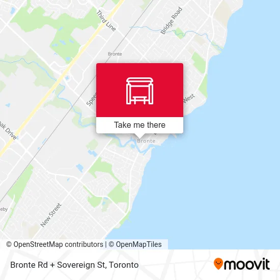 Bronte Rd + Sovereign St map