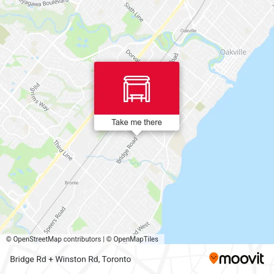 Bridge Rd + Winston Rd map