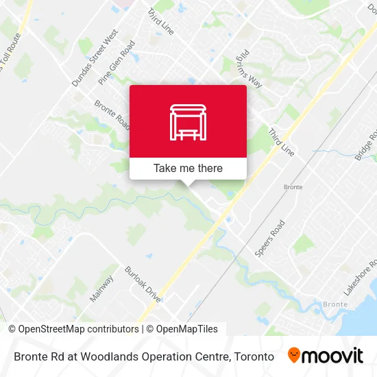 Bronte Rd at Woodlands Operation Centre map
