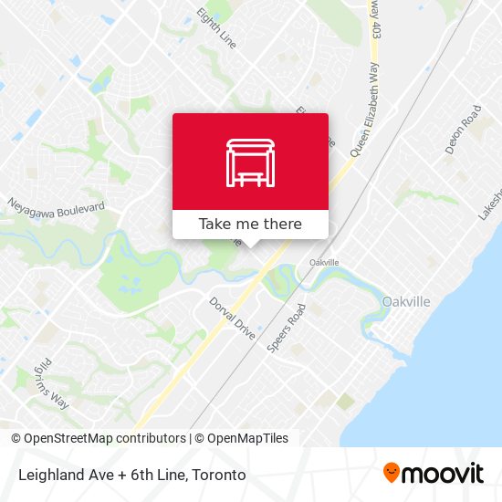 Leighland Ave + 6th Line map