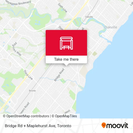 Bridge Rd + Maplehurst Ave map
