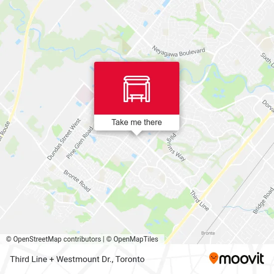 Third Line + Westmount Dr. map