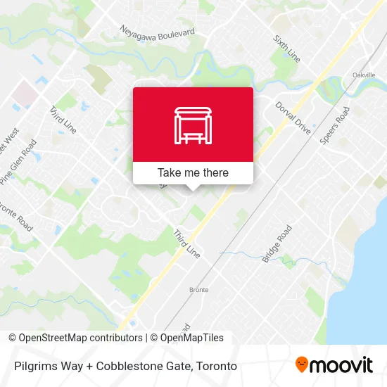 Pilgrims Way + Cobblestone Gate map